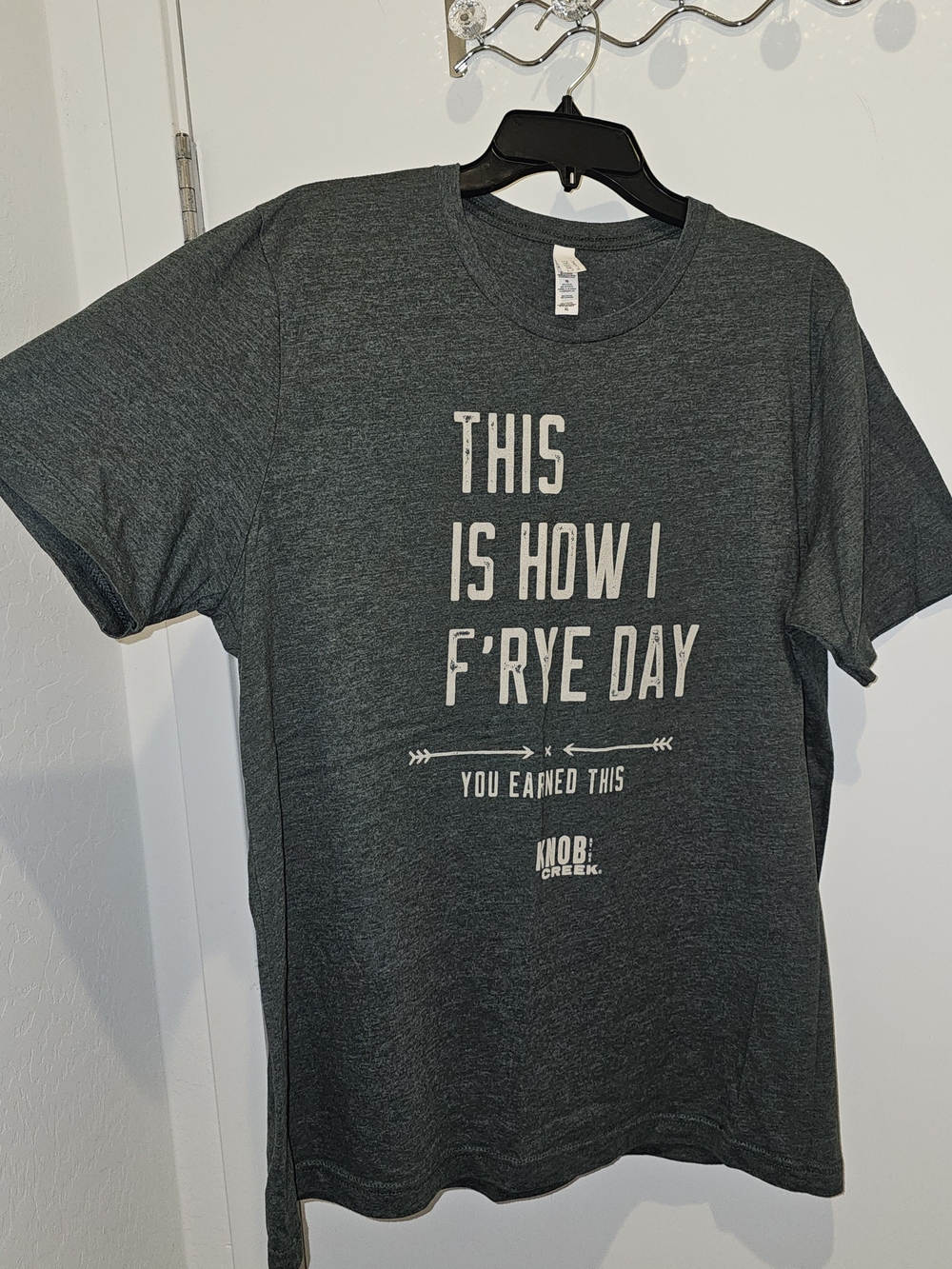 Men's Dark Heather Green Graphic T-Shirt - 'This Is How I F'Rye Day'